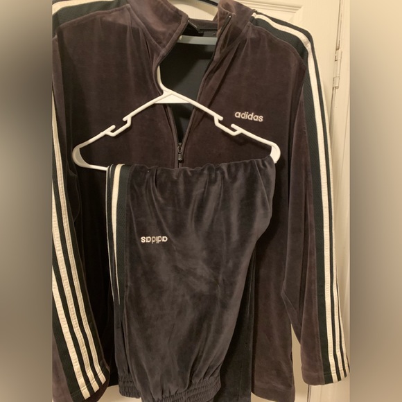 adidas Other Adidas Velour Tracksuit Poshmark